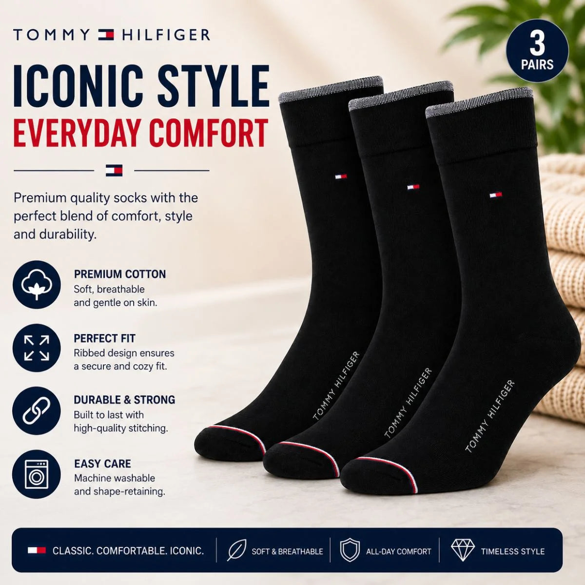 Tommy Hilfiger Dress Men Socks