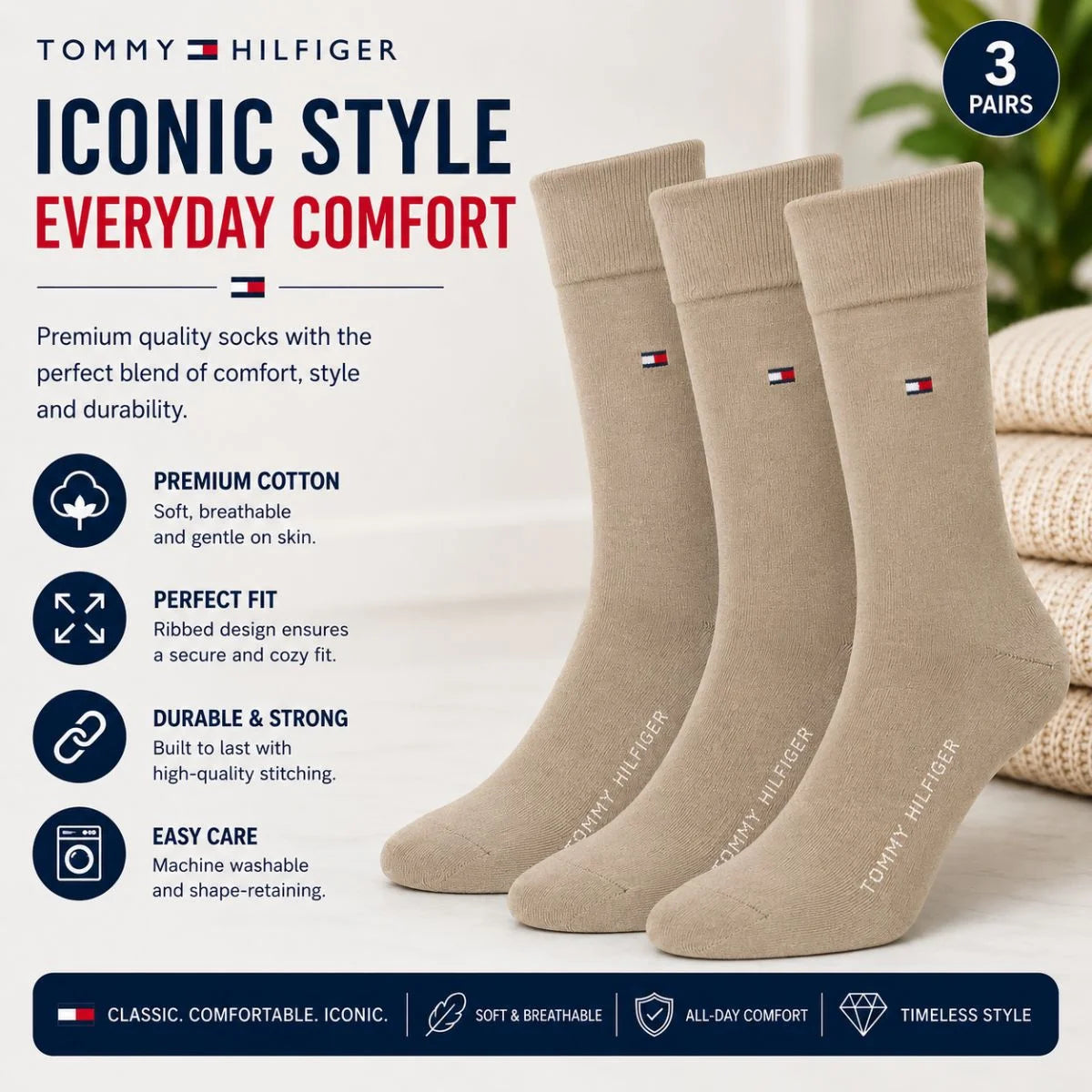 Tommy Hilfiger Dress Men Socks