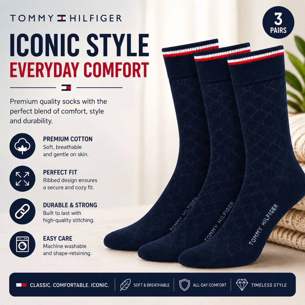 Tommy Hilfiger Dress Men Socks