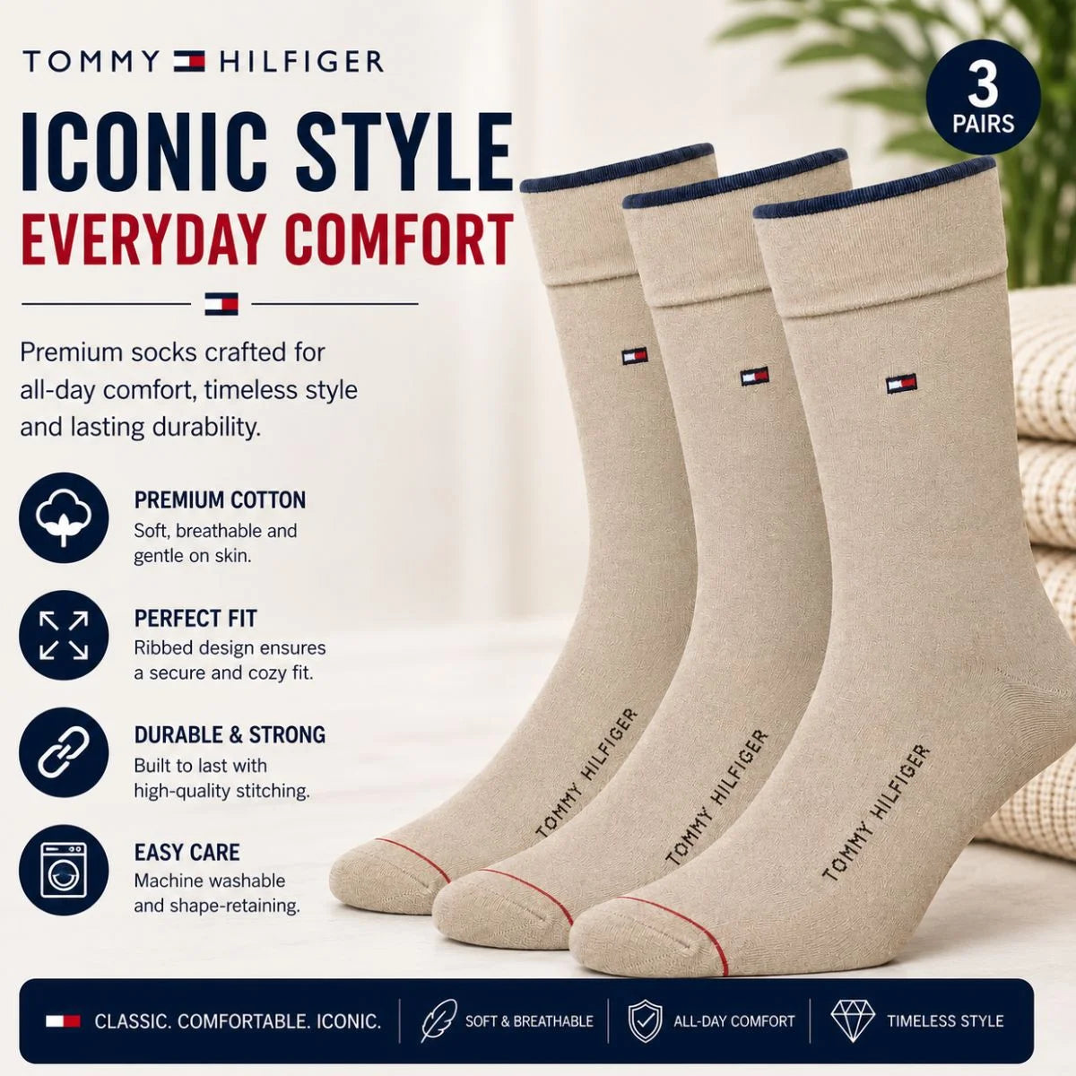 Tommy Hilfiger Dress Men Socks