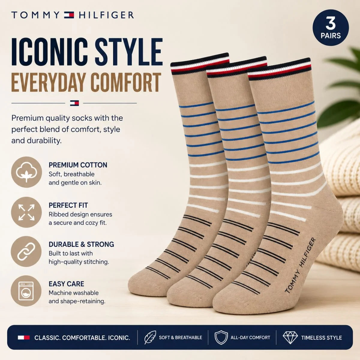 Tommy Hilfiger Dress Men Socks