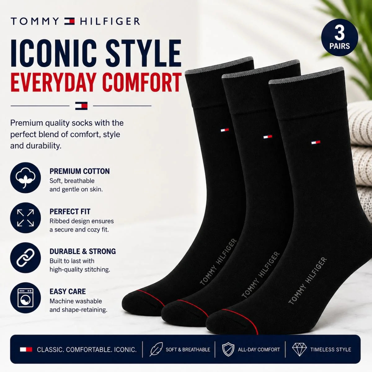 Tommy Hilfiger Dress Men Socks