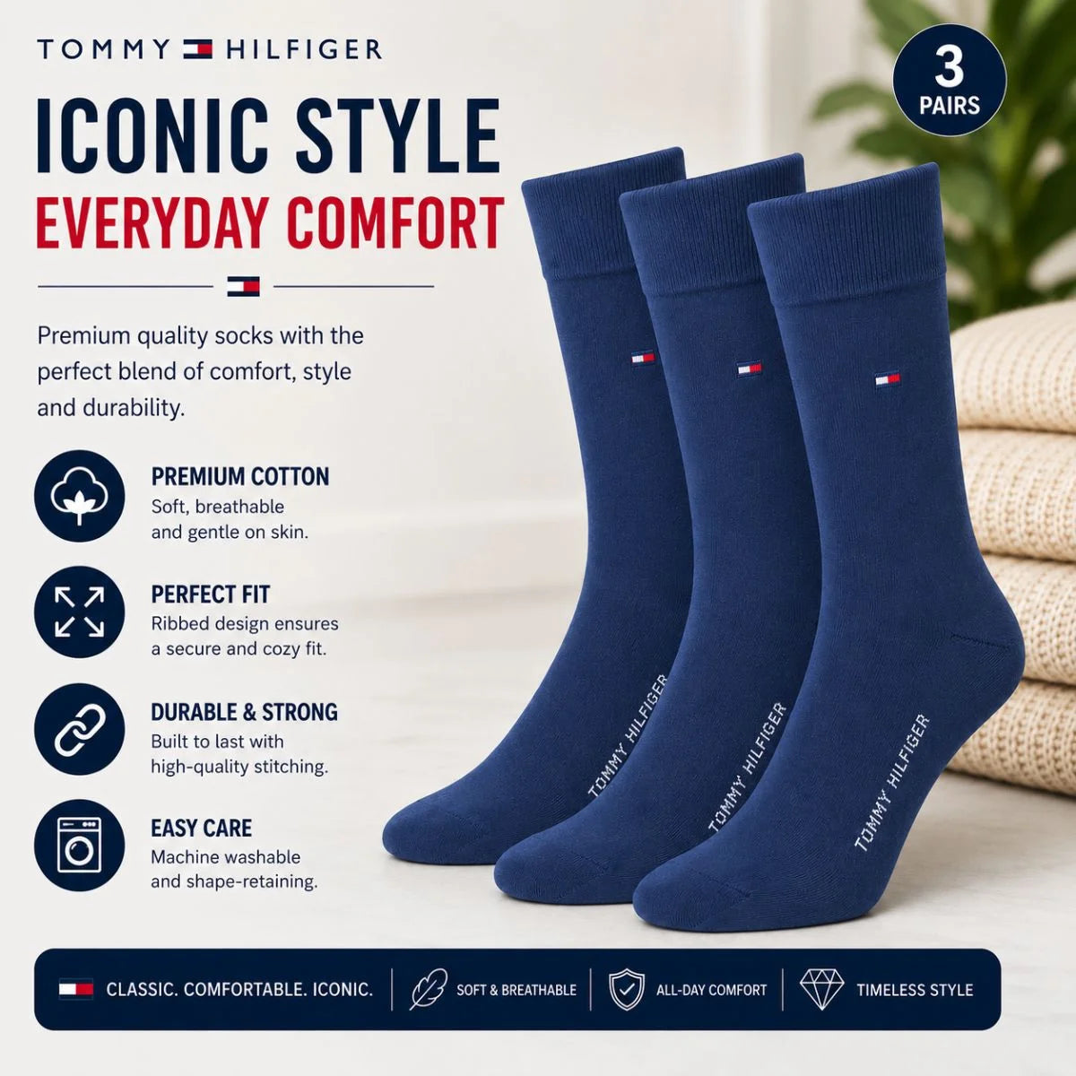Tommy Hilfiger Dress Men Socks