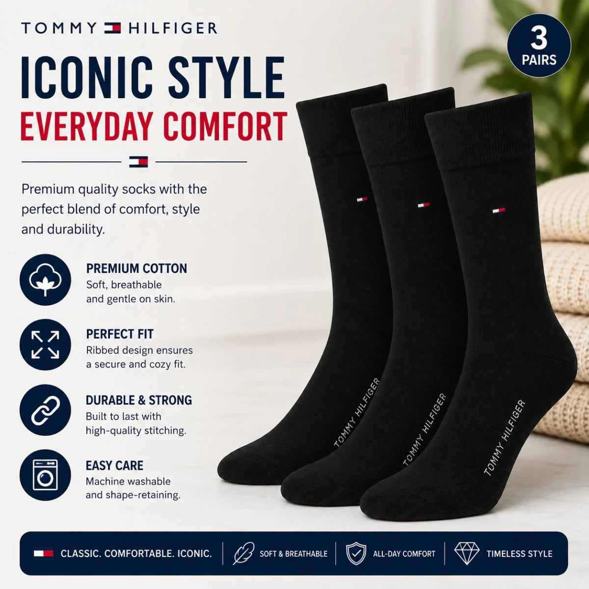 Tommy Hilfiger Dress Men Socks
