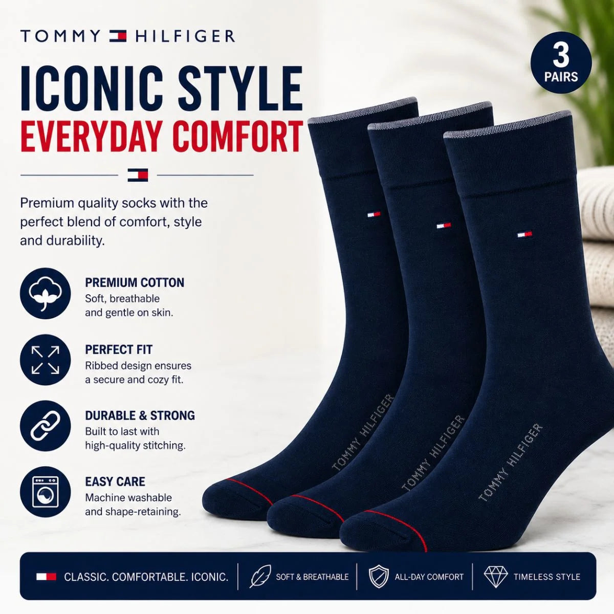 Tommy Hilfiger Dress Men Socks