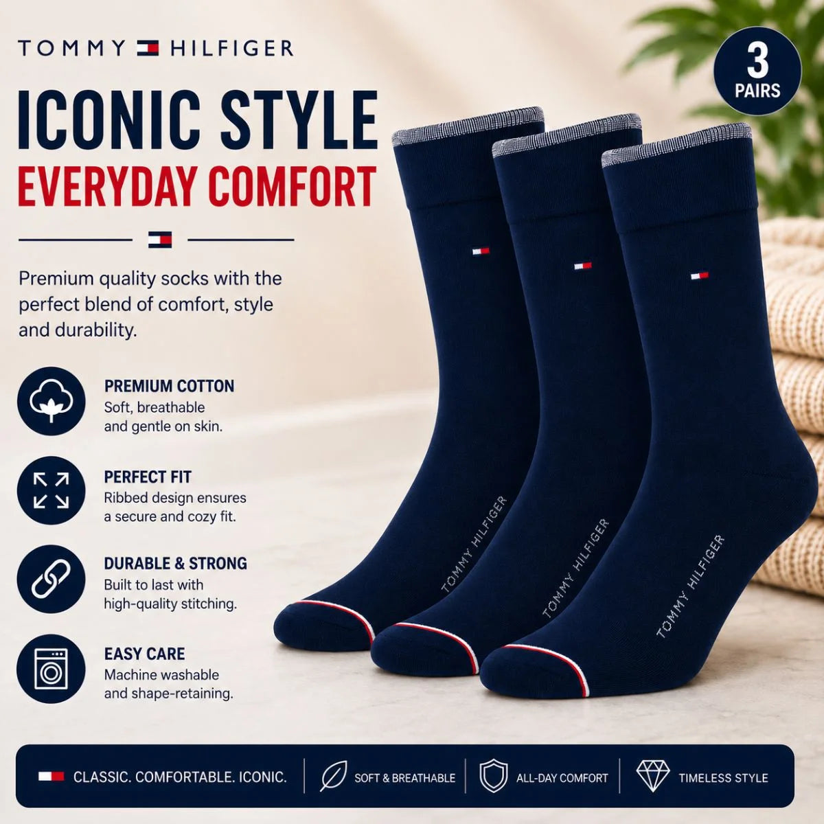 Tommy Hilfiger Dress Men Socks