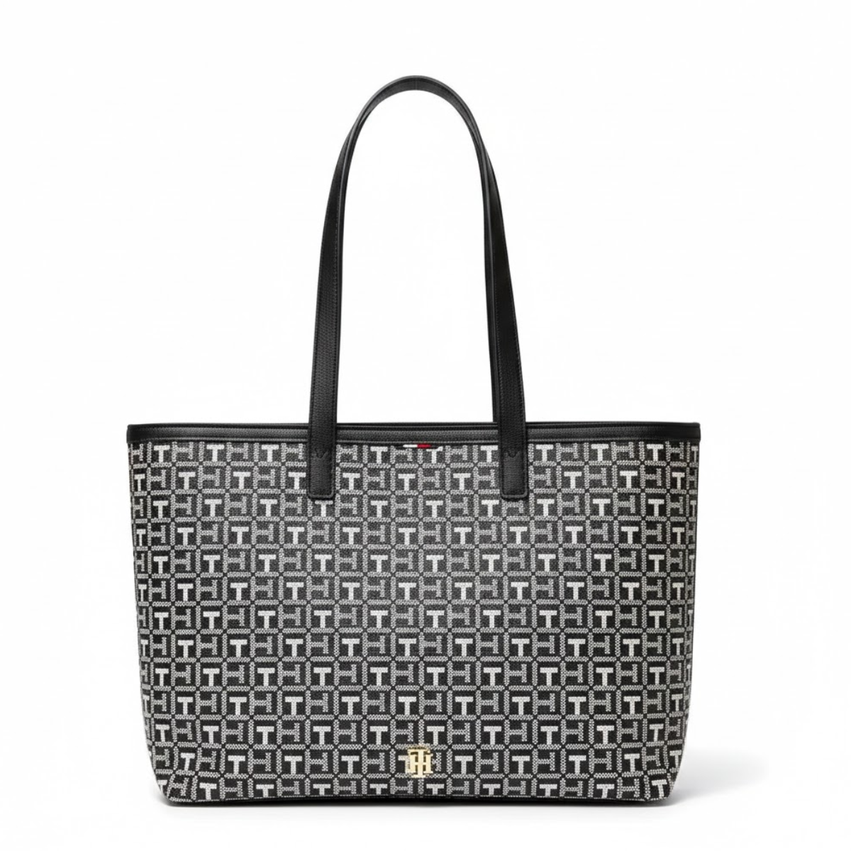 Tommy Hilfiger Eleni Monogram Shoulder Bag women -BLK - Black