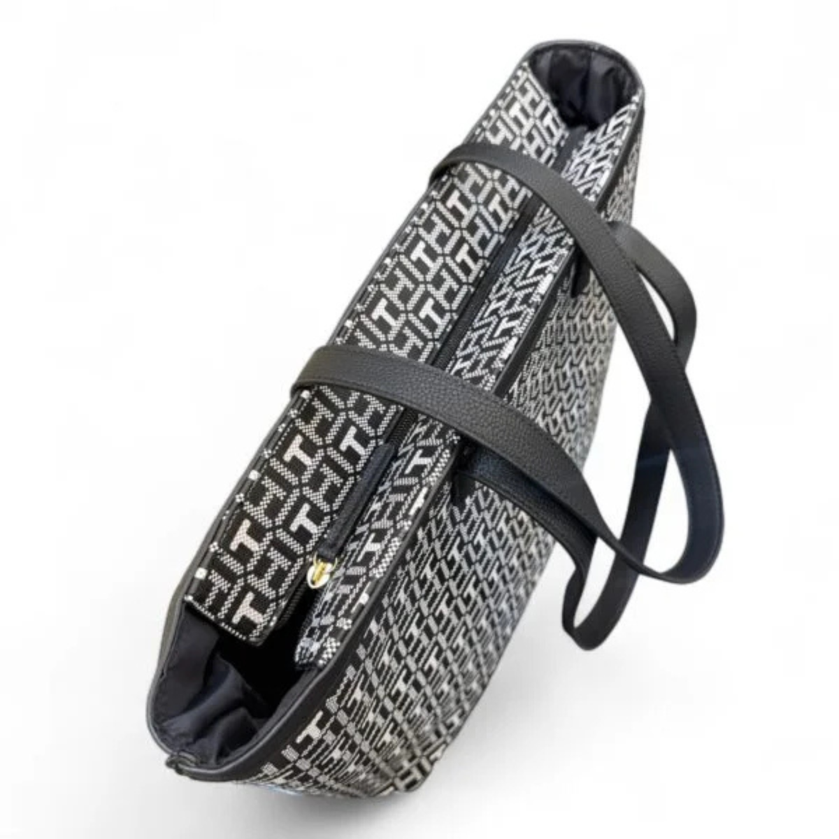 Tommy Hilfiger Eleni Monogram Shoulder Bag women -BLK - Black