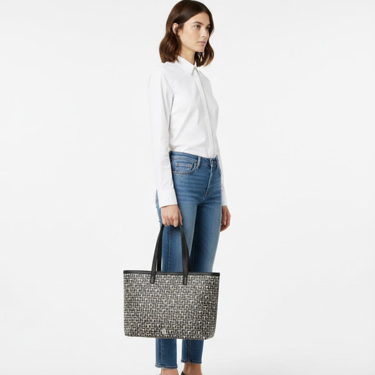 Tommy Hilfiger Eleni Monogram Shoulder Bag women -BLK - Black