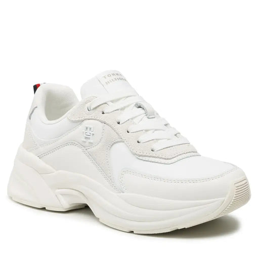 Tommy Hilfiger Elevated Chunky Runner Sneakers Women FW0FW06946 - WHT - Shoes