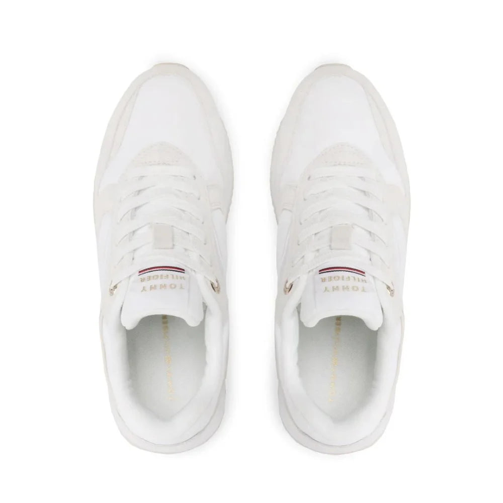 Tommy Hilfiger Elevated Feminine Runner Sneakers FW0FW06949-WHT