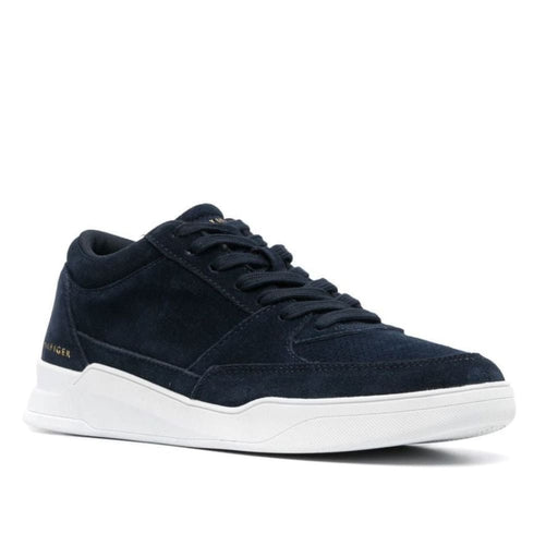 Tommy Hilfiger Elevated Mid Cup Suede Leather FM0FM04134- NAVY - Navy / 41 / D - Medium - Shoes
