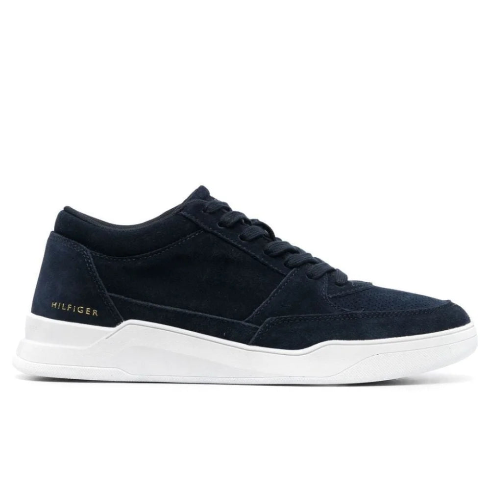 Tommy Hilfiger Elevated Mid Cup Suede Leather FM0FM04134- NAVY - Shoes