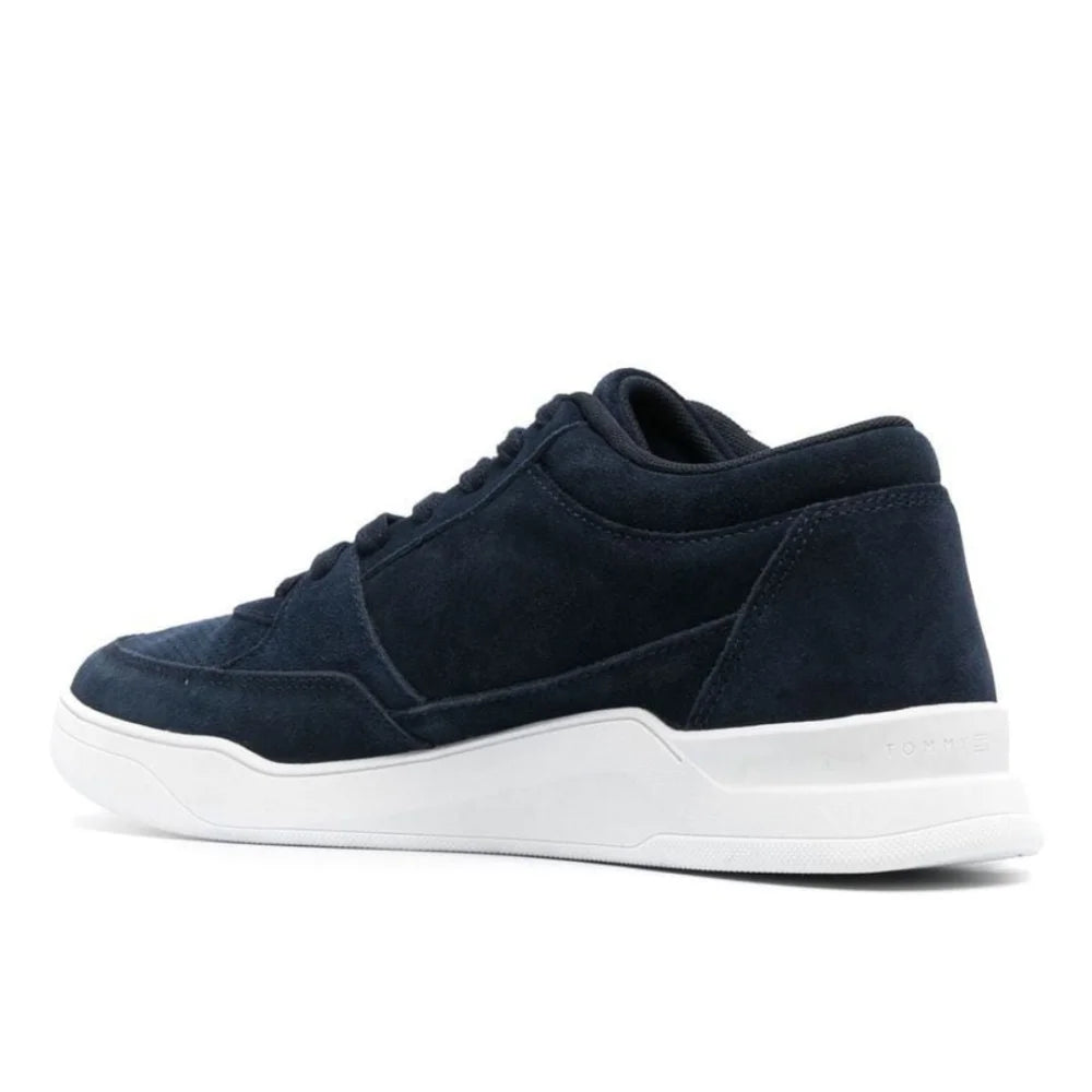 Tommy Hilfiger Elevated Mid Cup Suede Leather FM0FM04134- NAVY - Shoes