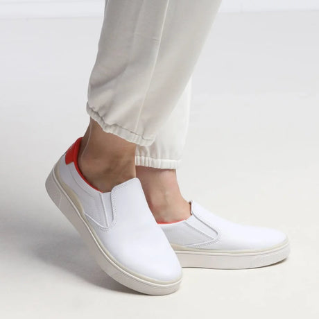 Tommy Hilfiger Elevated Slip on Sneaker - WHTORG - White / 38 - Shoes