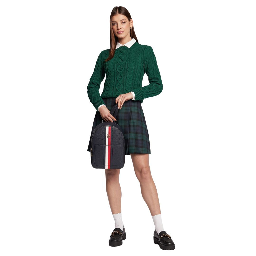 Tommy Hilfiger Emblem Backpack Corp AW0AW14216 BLK Black