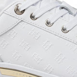 Tommy Hilfiger Embossed Monogram Sneakers - WHTGLD - Shoes