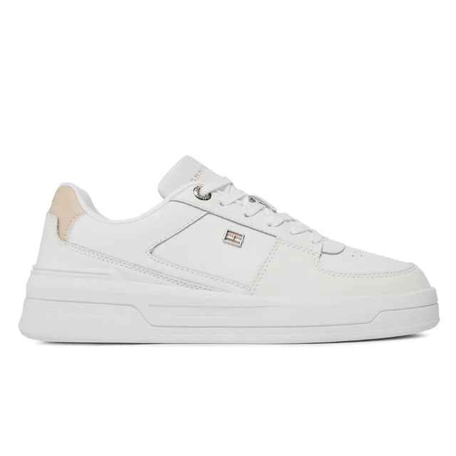 Tommy Hilfiger Essential Basket Sneaker FW0FW07684-WHTBEG - White/ Beige / 37 - Shoes