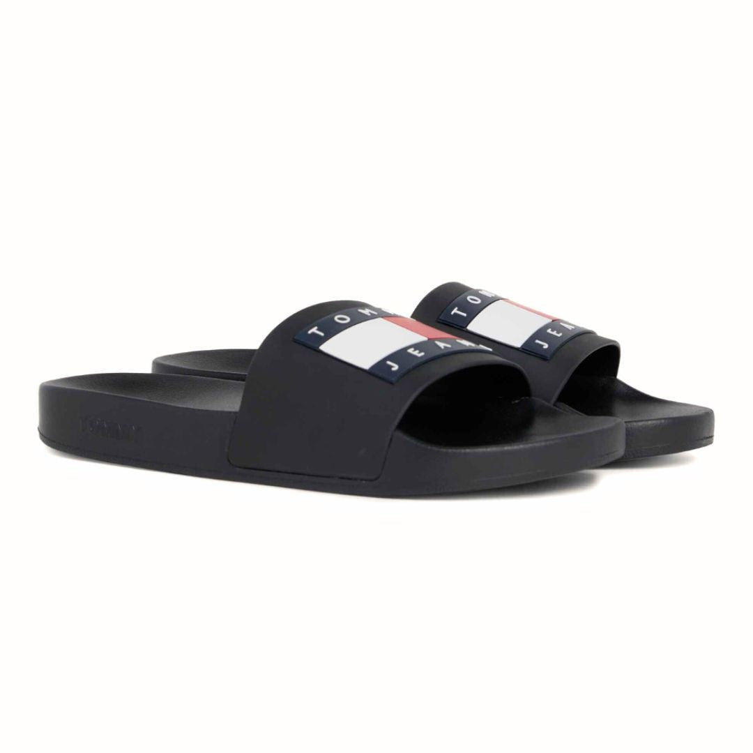 Tommy Hilfiger Essential Flag Badge Pool Slides BLK Black / 41