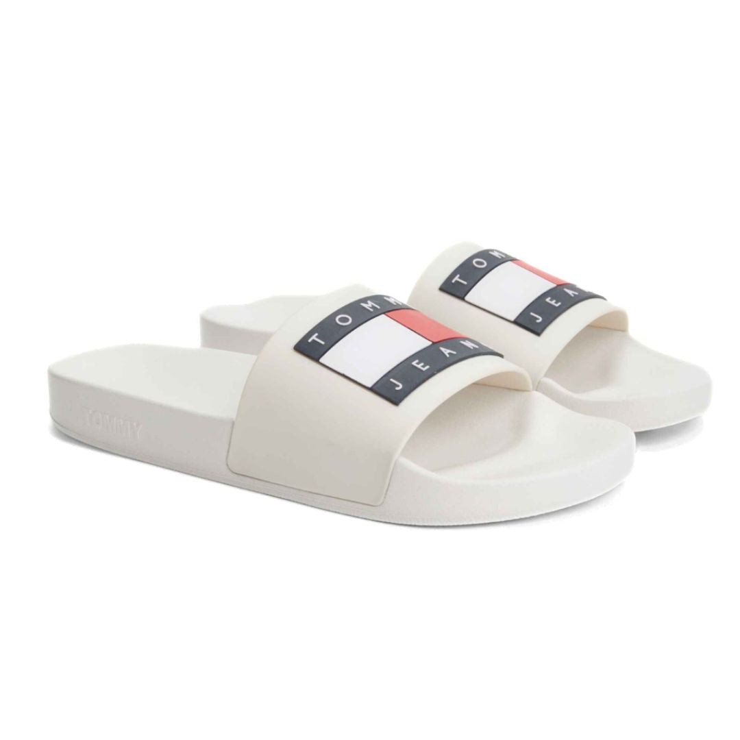 Tommy Hilfiger Essential Flag Badge Pool Slides OFFWHT OFF White / 39