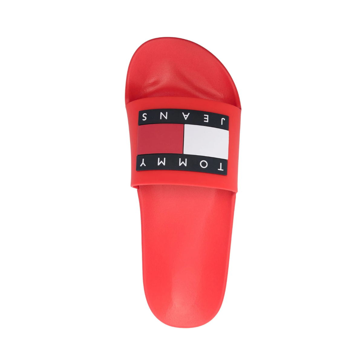 Tommy Hilfiger Essential Flag Badge Pool Slides RED