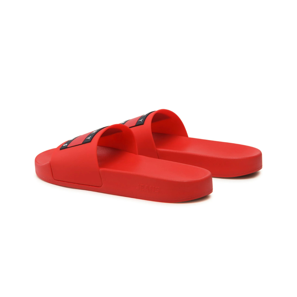 Tommy Hilfiger Essential Flag Badge Pool Slides RED