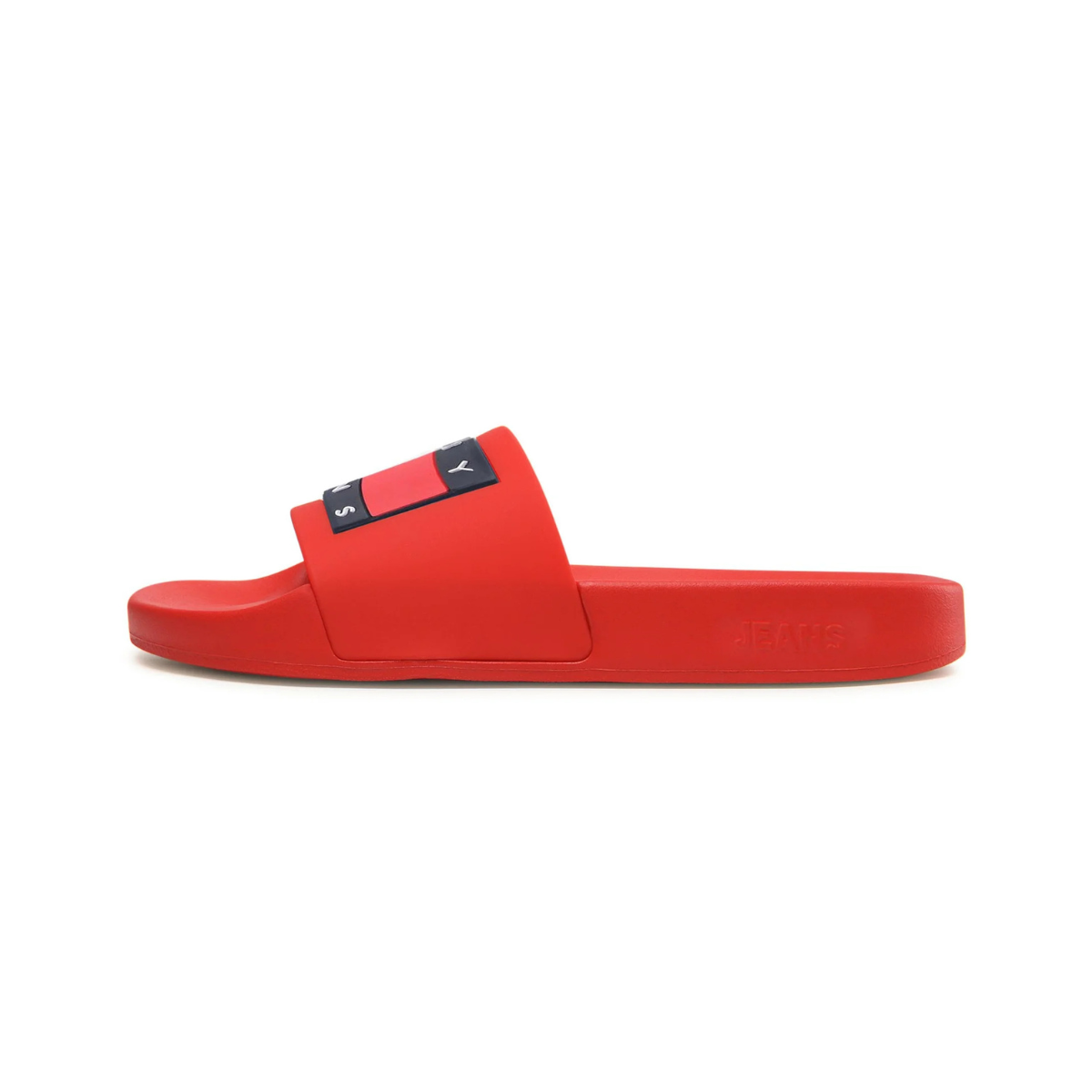 Tommy Hilfiger Essential Flag Badge Pool Slides RED