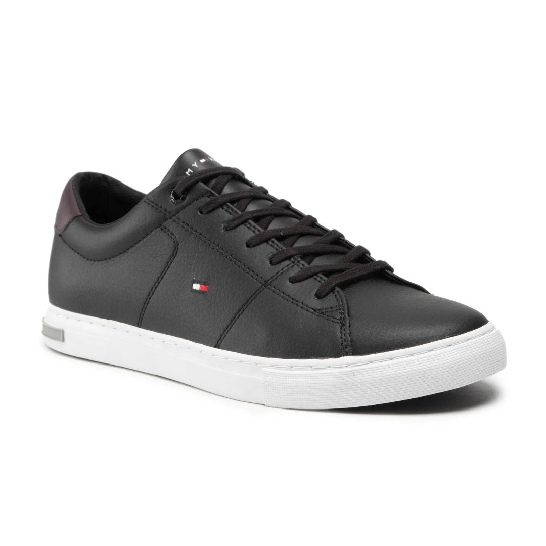 Tommy Hilfiger Essential Leather Detail Vulc Sneakers Men FM0FM04047-BLK