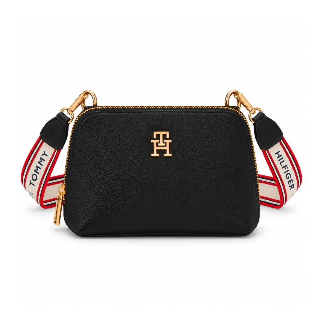 Tommy Hilfiger Essential Monogram Camera Bag - Black