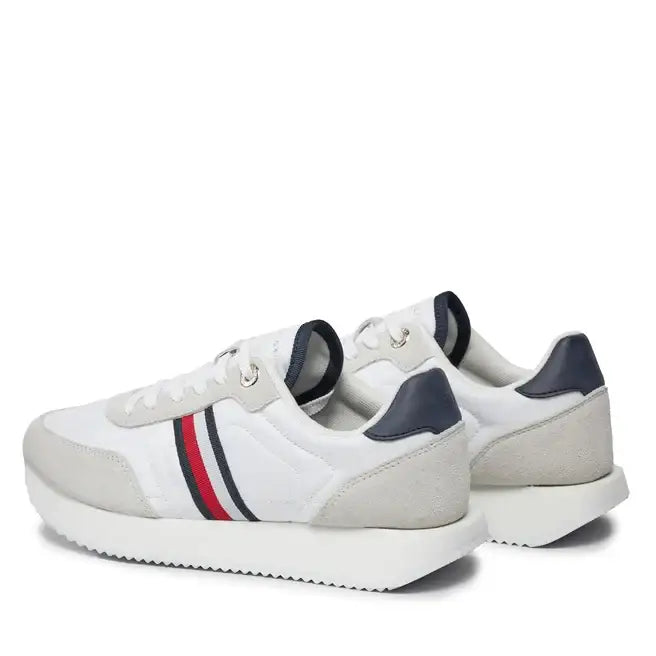 Tommy Hilfiger Essential Runner Global Stripes Women FW0FW07831 - WHT - Shoes