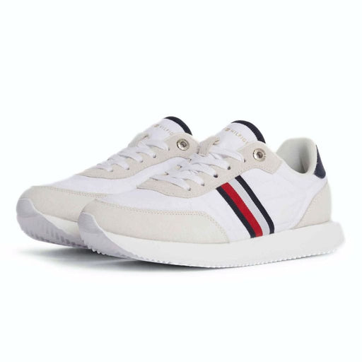 Tommy Hilfiger Essential Runner Global Stripes Women FW0FW07831 - WHT - White / 37 Shoes