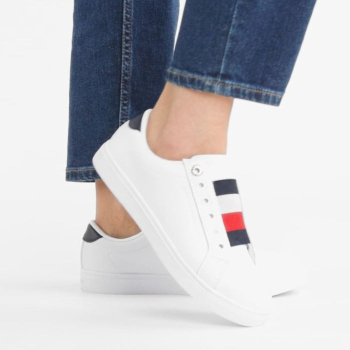 Tommy Hilfiger Essential Slip On Sneaker Women - WHT - Shoes