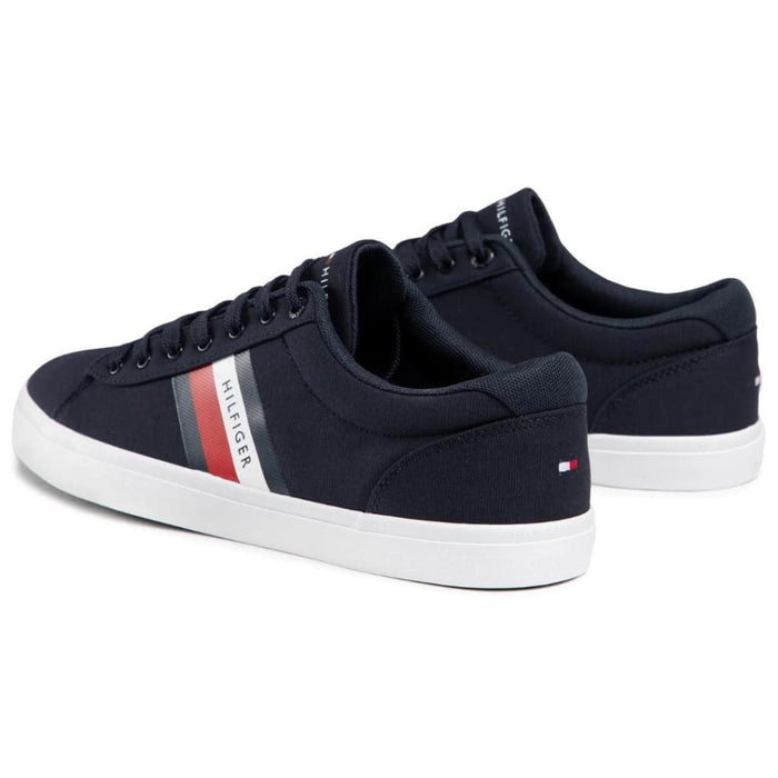 Tommy Hilfiger Essential Stripes Detal Canvas Sneaker - NVY - Shoes