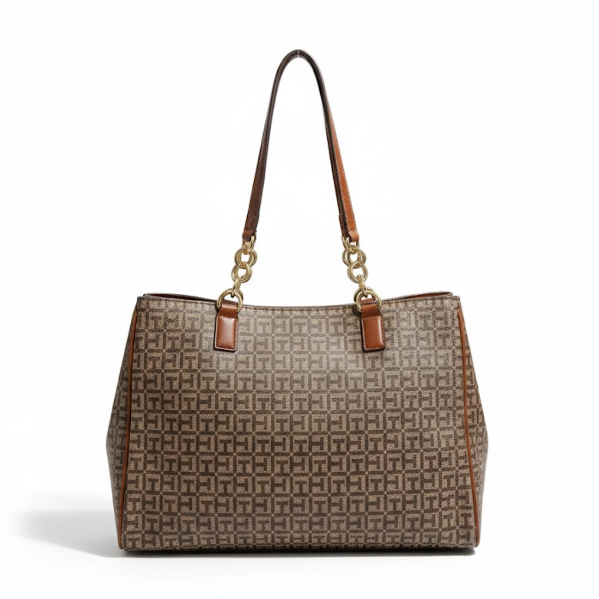 Tommy Hilfiger Evelyn Convertible Satchel Shoulder Bag women - BEGOLV - Brown-Olive