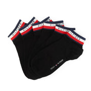 Tommy Hilfiger Flag Logo 3-Pack Socks - BLK - 3 Pairs / Black / OS