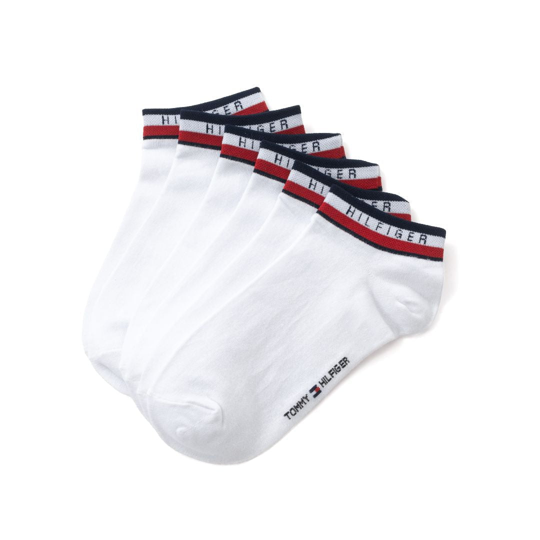 Tommy Hilfiger Flag Logo 3-Pack Socks - WHT - C1 / 3 Pairs / OS
