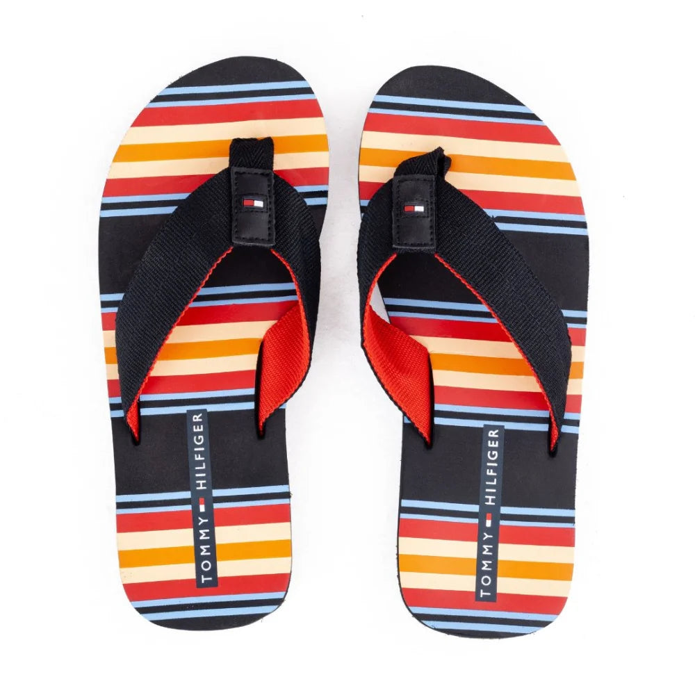 Tommy Hilfiger Flag Logo Flip Flop Men - BLKMLT - Shoes