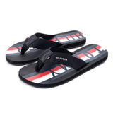 Tommy Hilfiger Flag Logo Flip Flop Men - NVYRED - Black / 45 - Shoes