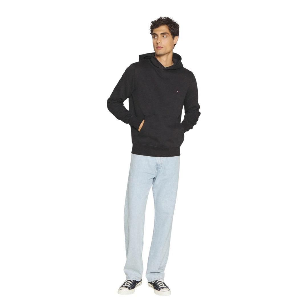 Tommy Hilfiger Flag Logo Hoody Men MW0MW34266-BLK