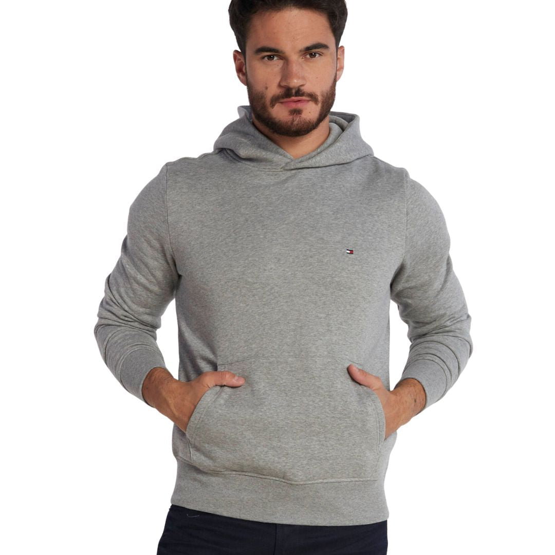 Tommy Hilfiger Flag Logo Hoody Men MW0MW34266-GRY
