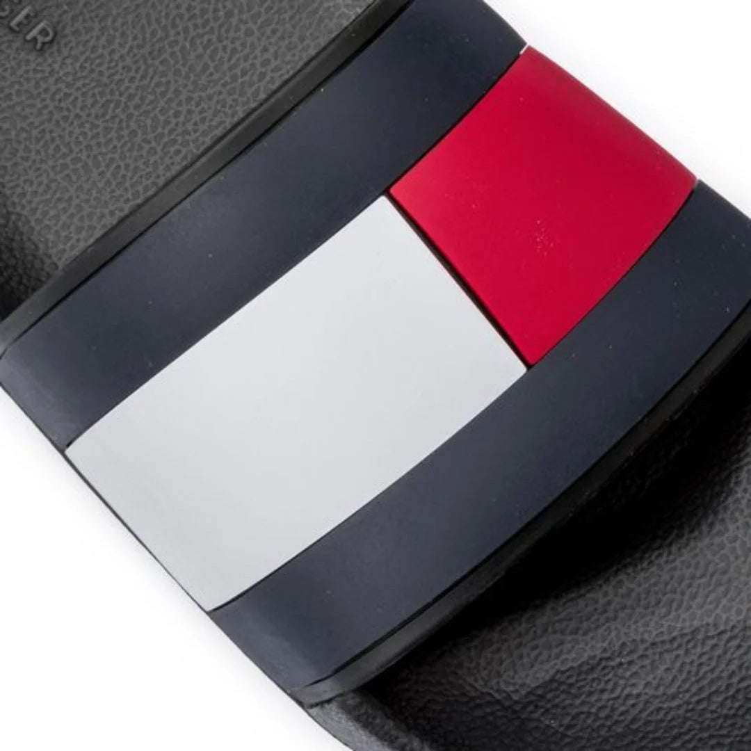 Tommy Hilfiger FLAG Pool Slides - BLK