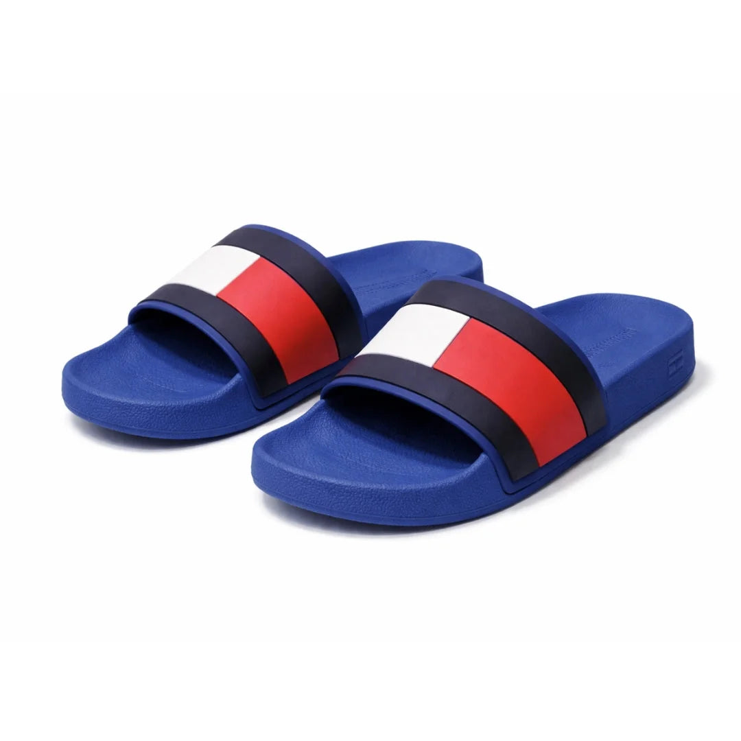 Tommy Hilfiger FLAG Pool Slides - BLU