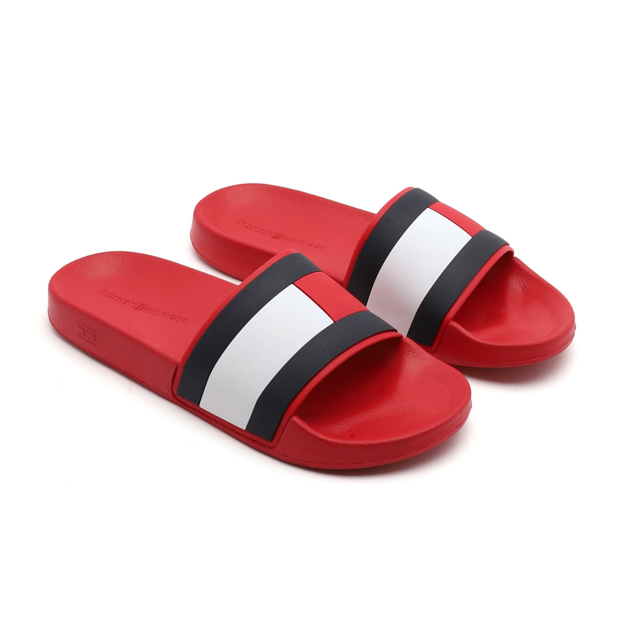 Tommy Hilfiger FLAG Pool Slides RED