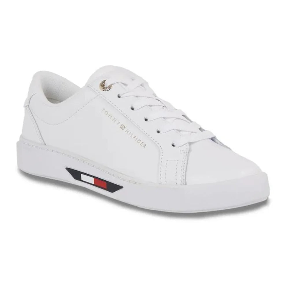 Tommy Hilfiger Global Stripes Court Sneakers Women FW0FW07559-WHT