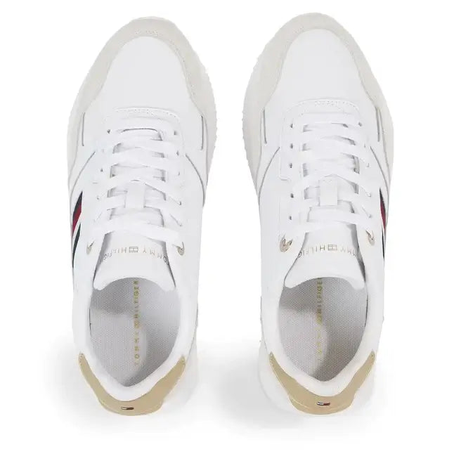 Tommy Hilfiger Global Stripes Lifestyle Runner Women FW0FW07584 - WHT - Shoes