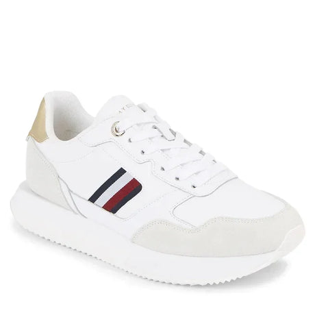 Tommy Hilfiger Global Stripes Lifestyle Runner Women FW0FW07584 - WHT - Shoes