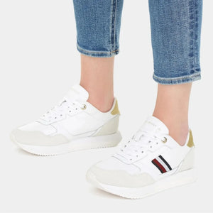 Tommy Hilfiger Global Stripes Lifestyle Runner Women FW0FW07584 - WHT - Shoes