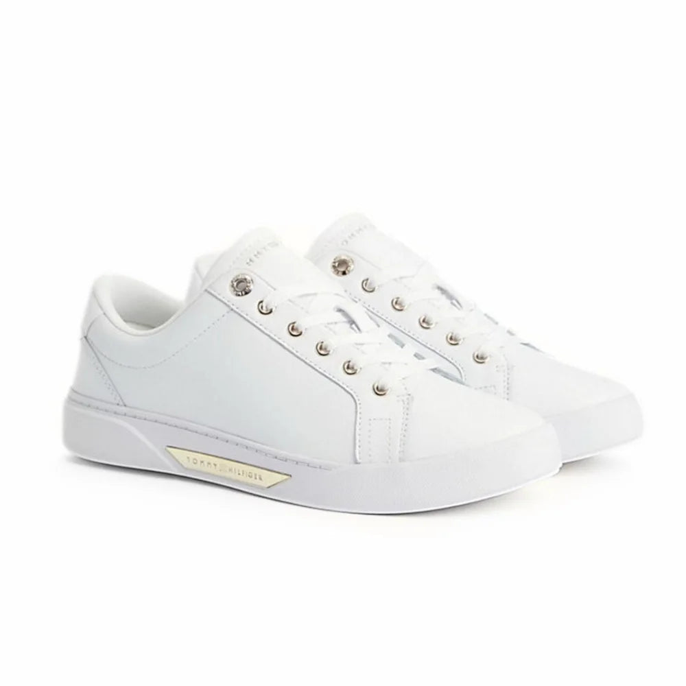 Tommy Hilfiger Golden Hw Court Sneaker Women FW0FW07560-WHT