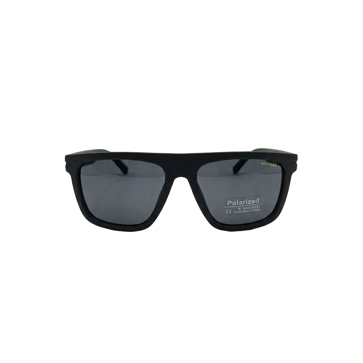 Tommy Hilfiger Gunner Rectangula Frame Sunglasses Unisex - BLK - BLACK