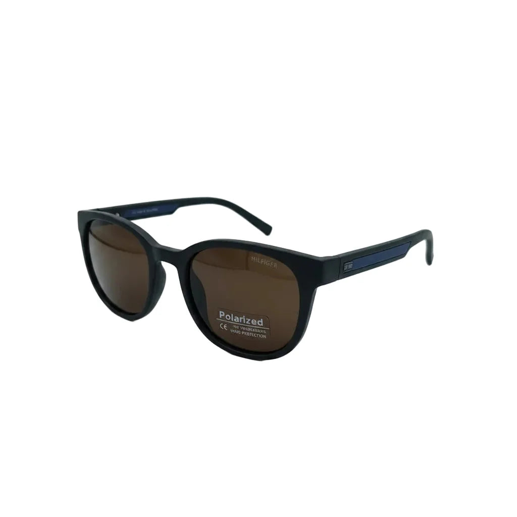 Tommy Hilfiger Gunner Rectangula Frame Sunglasses Unisex - BLK - BLACK
